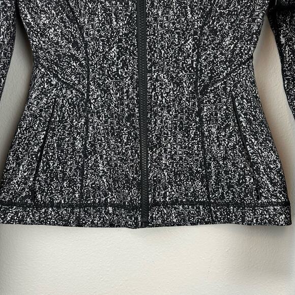 Lululemon Lightly Jacket Luon Suited Jacquard Black White 4 - Picture 6 of 11
